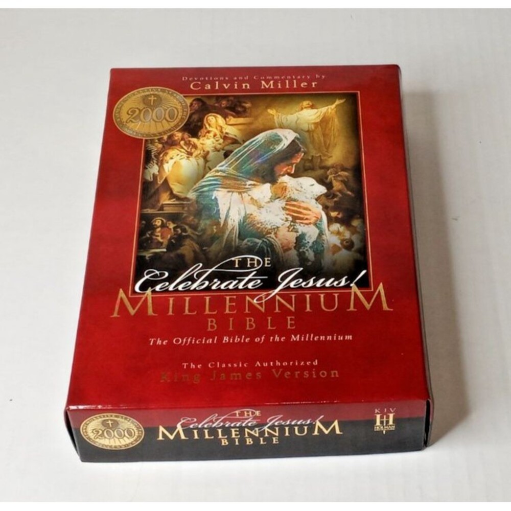 The Celebrate Jesus Millennium Bible KJV Vintage 1999 Gold Edge Sealed New OB